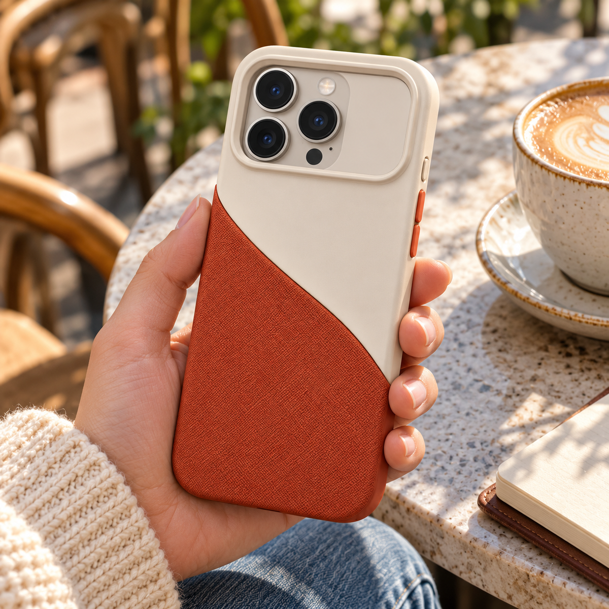 Diagonal Shore Dual Texture Case for iPhone 18 Pro Max