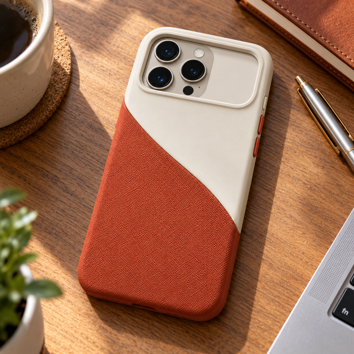 Diagonal Shore Dual Texture Case for iPhone 18 Pro Max