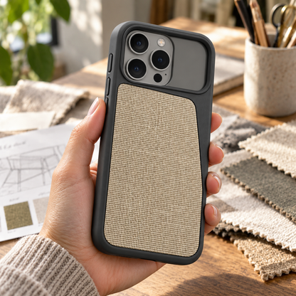 Inset Textile Panel Case for iPhone 18 Pro Max
