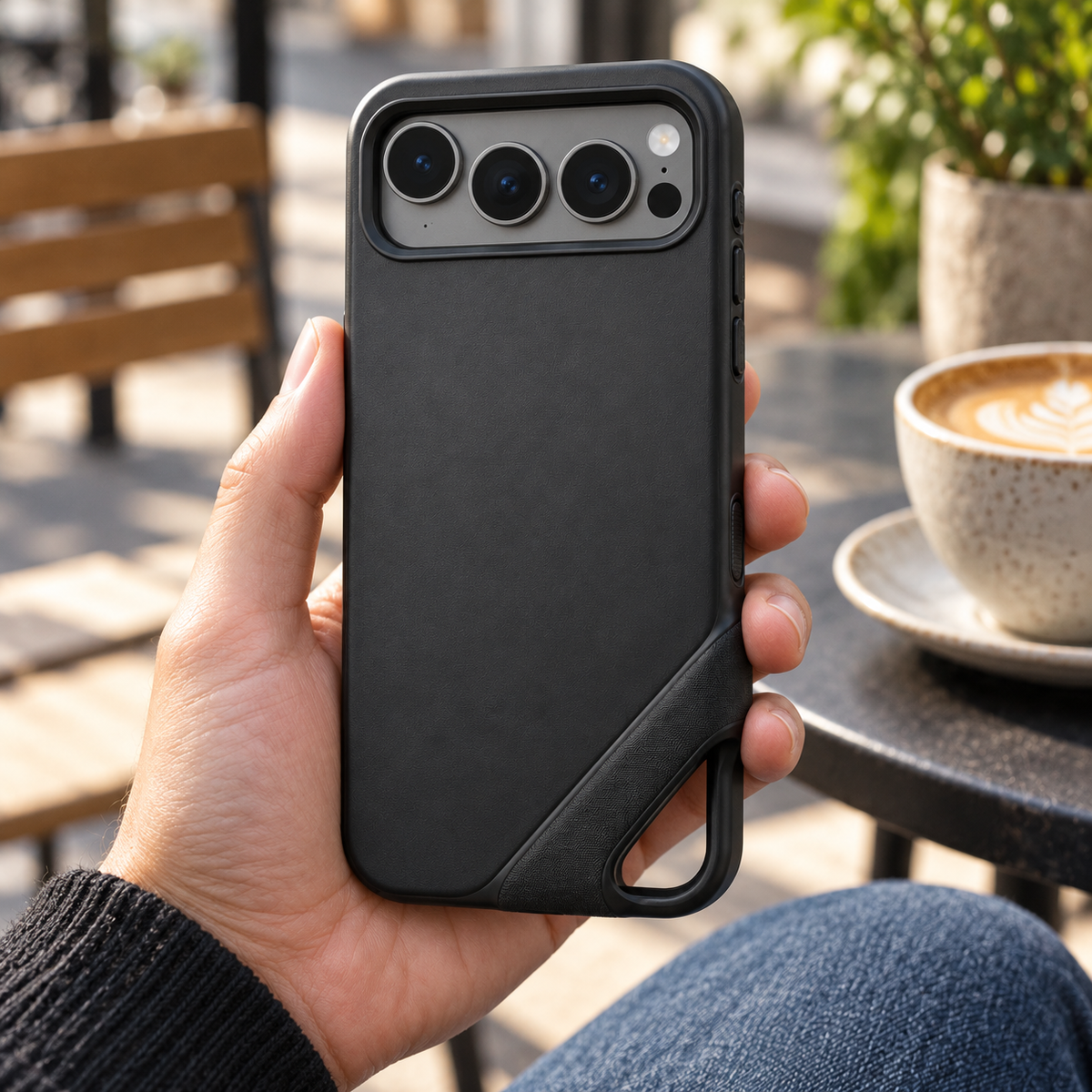 Offset Bridge Grip Case for iPhone 18 Pro Max