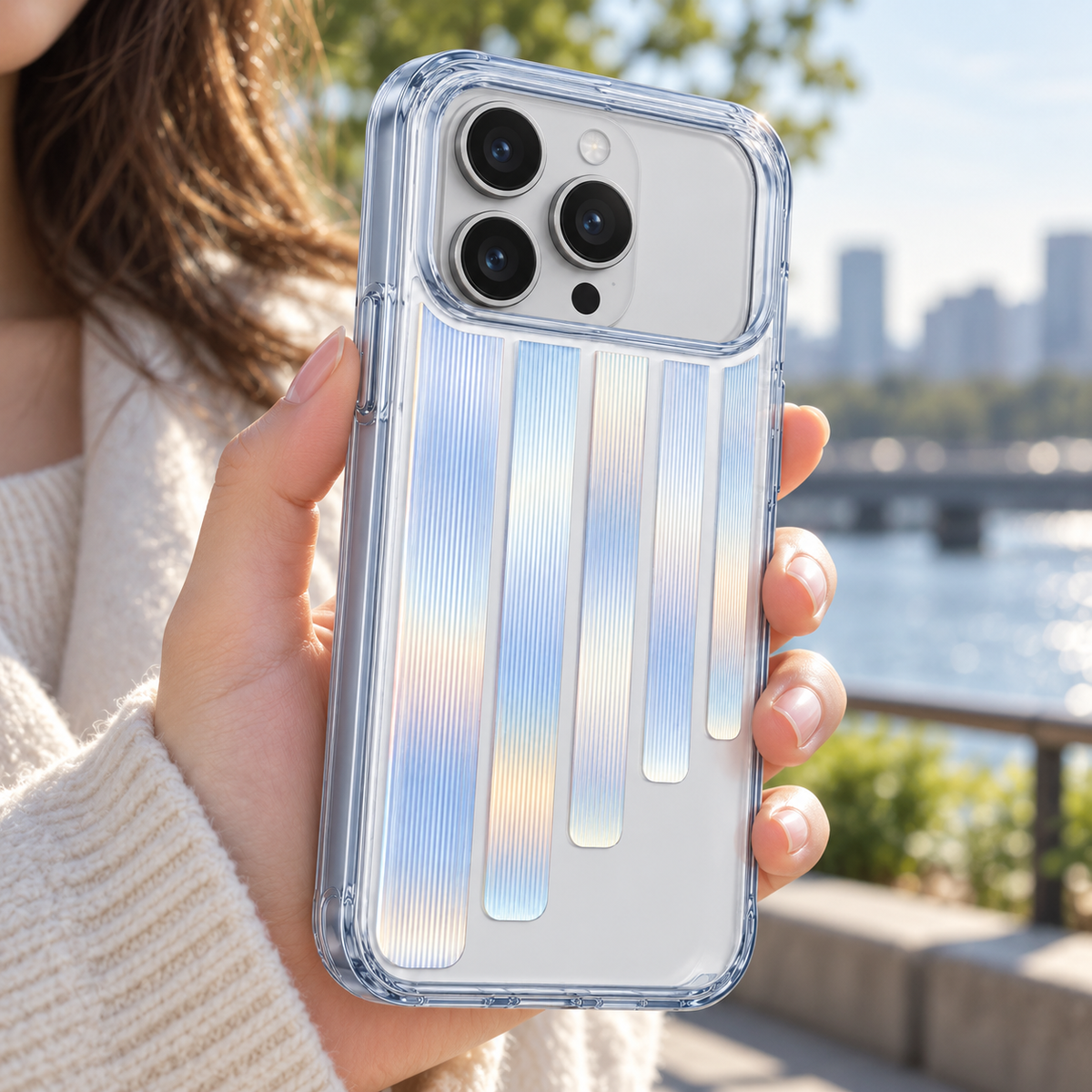 Prismatic Light Panel Case for iPhone 18 Pro Max