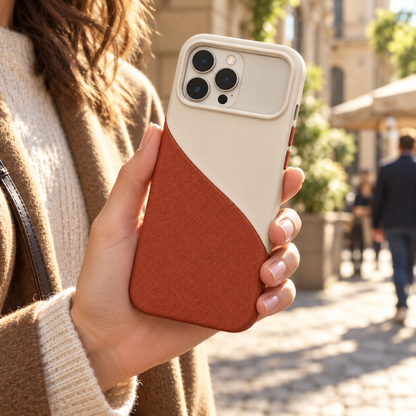 Diagonal Shore Dual Texture Case for iPhone 18 Pro Max