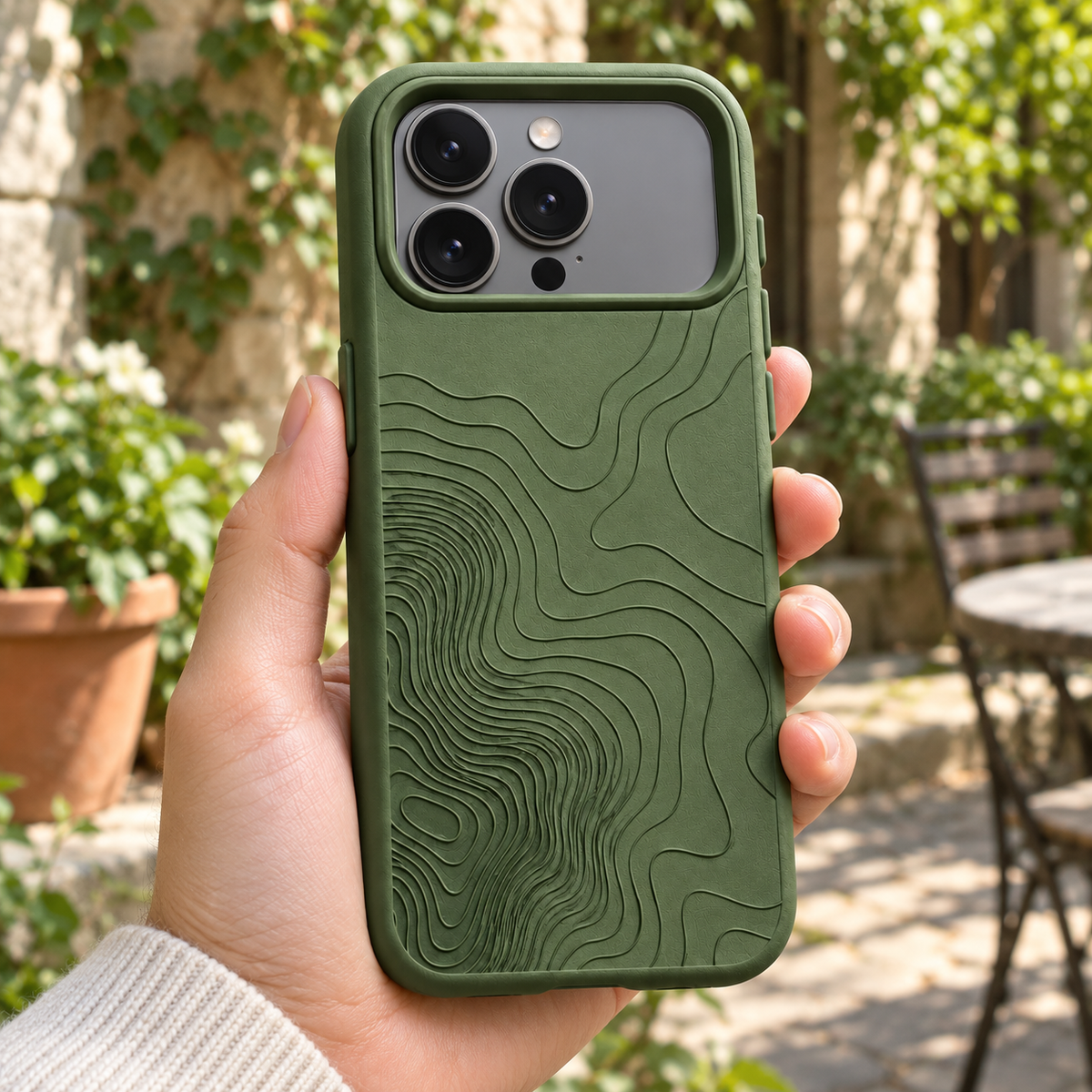 Contour Relief Texture Case for iPhone 18 Pro Max