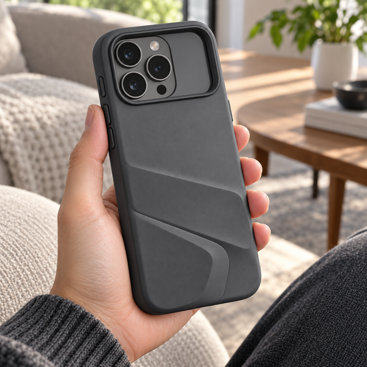 Soft Pebble Facet Case for iPhone 18 Pro Max